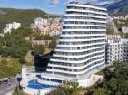 Потрясающая квартира с видом на море площадью 51 м2 в Бечичи в резиденции с бассейном